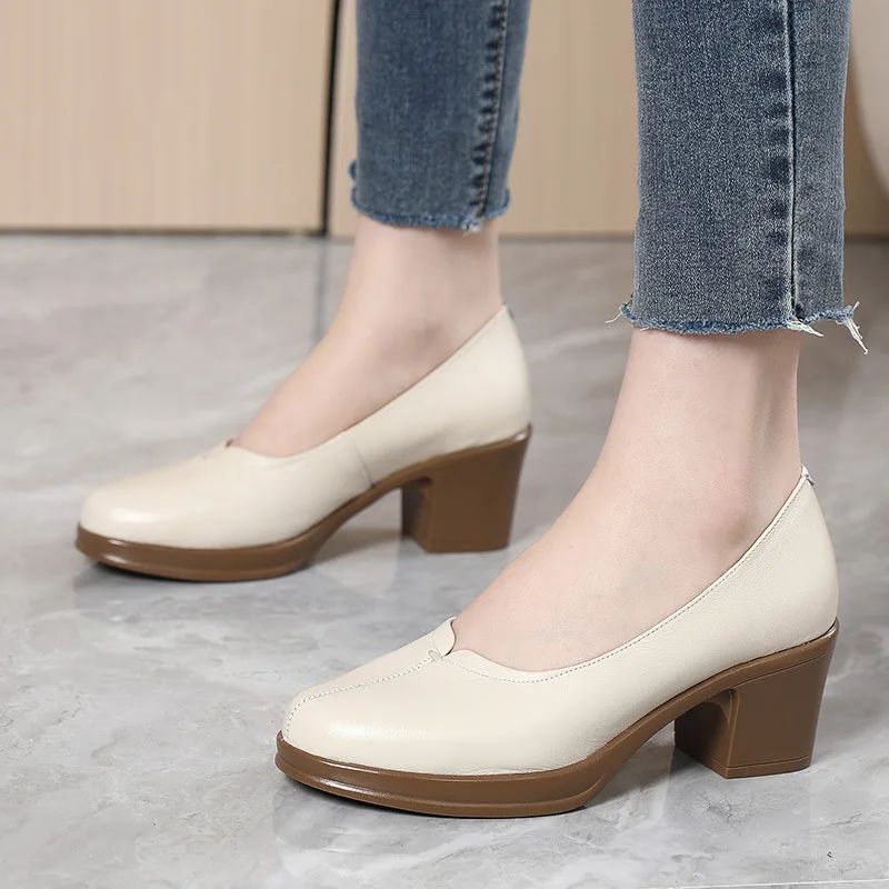 Simone Dames Kantoor Pumps - Bruin