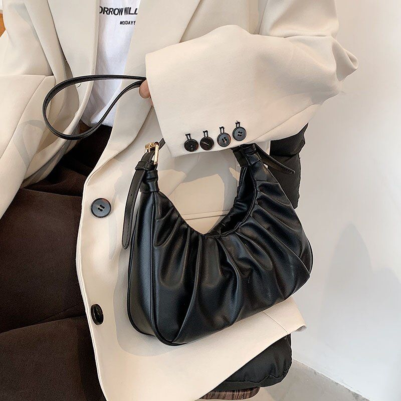 Sinaloa Dames Kleine Leren Handtas - Zwart