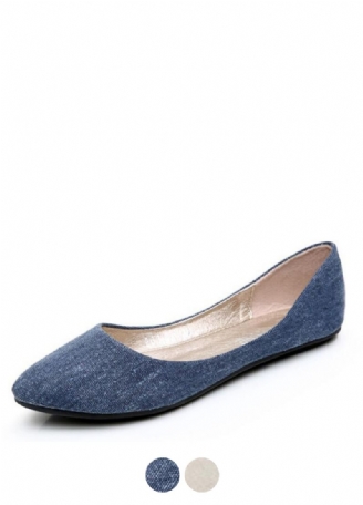 Sinty Dames Platte Zachte Stoffen Schoenen