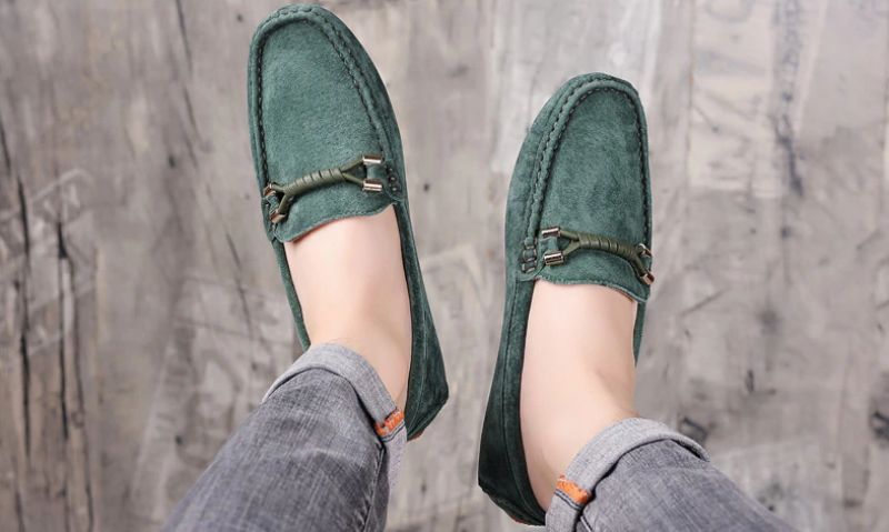 Smither Heren Loafers Casual Schoenen - Groen
