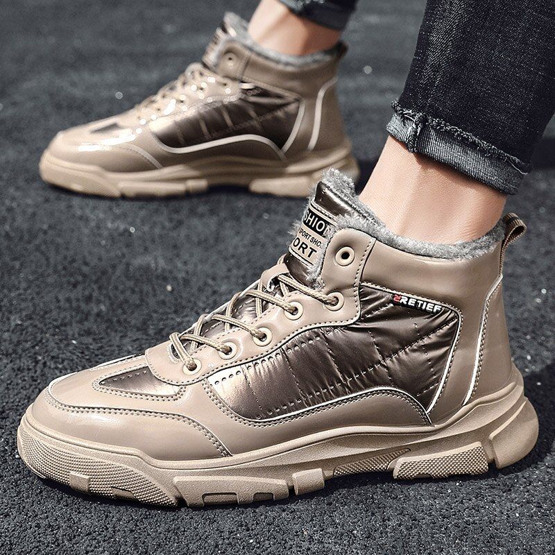 Snow Heren Winter Sneakers - Zwart Bont