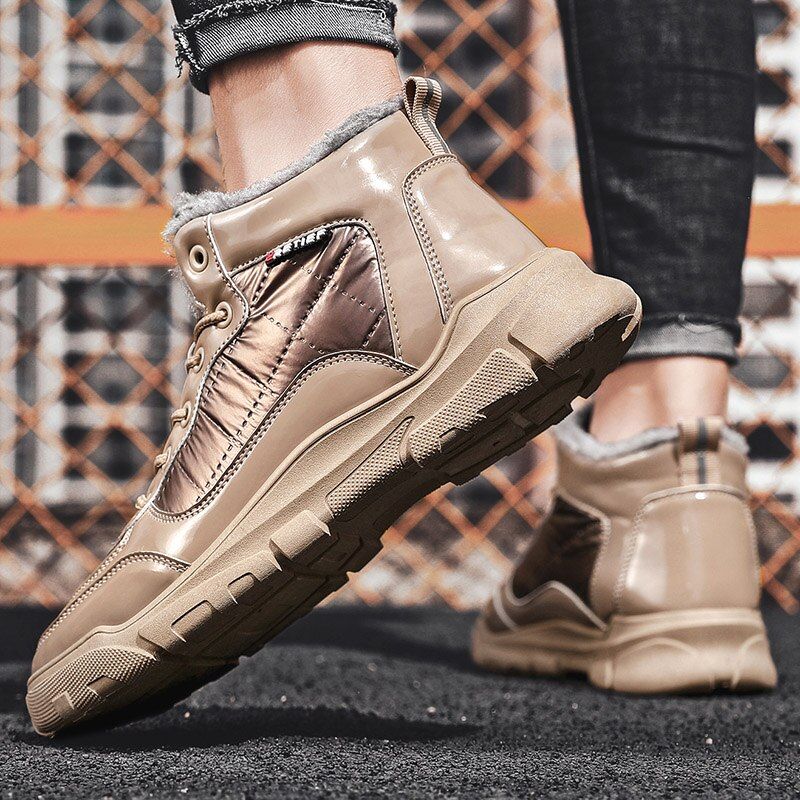 Snow Heren Winter Sneakers - Zwart Bont