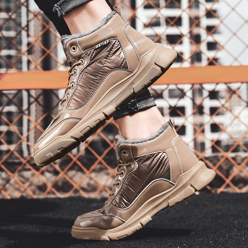 Snow Heren Winter Sneakers - Zwart Bont