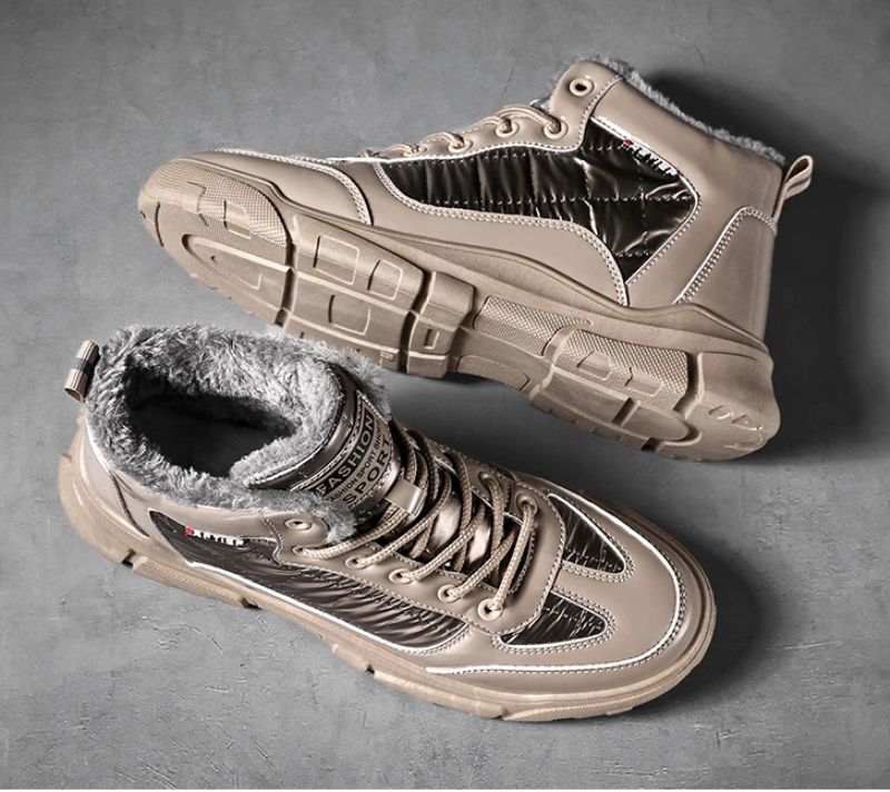 Snow Heren Winter Sneakers - Zwart Bont