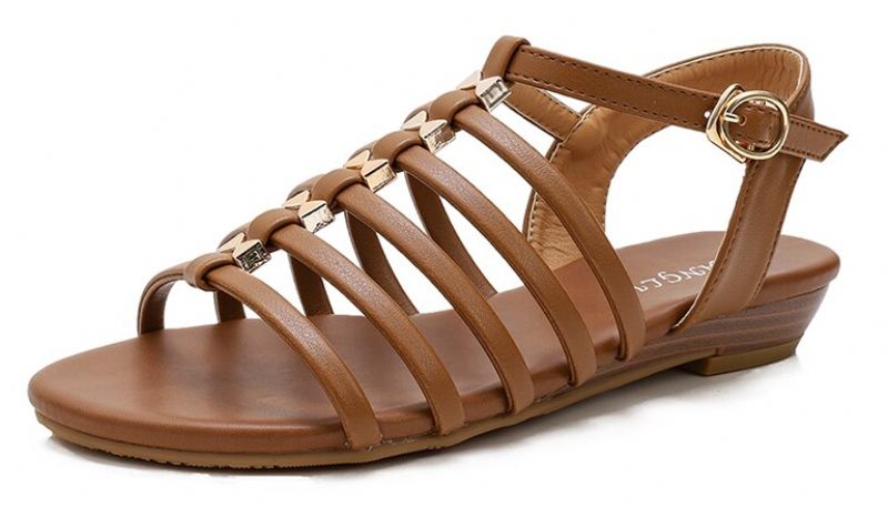 Solvey Dames Roman Beach Sandaal - Bruin