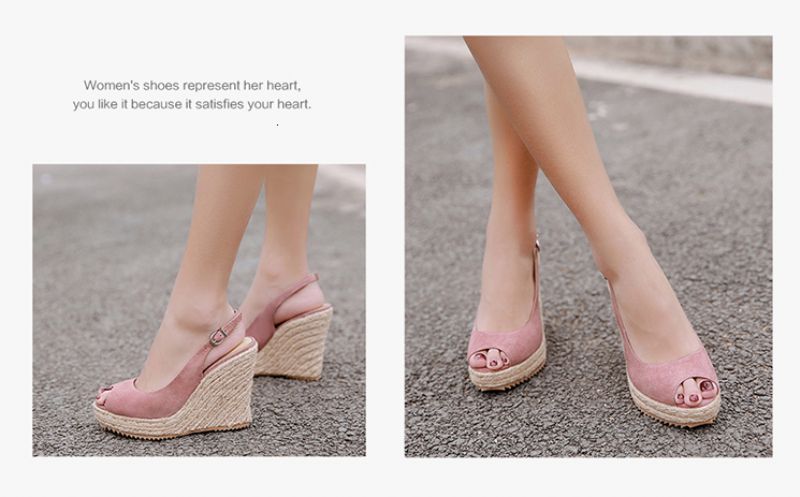 Somalia Dames Wedges - Roze