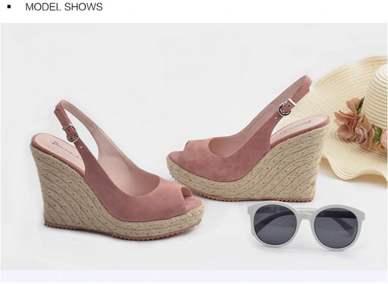 Somalia Dames Wedges - Roze
