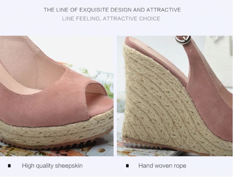 Somalia Dames Wedges - Roze