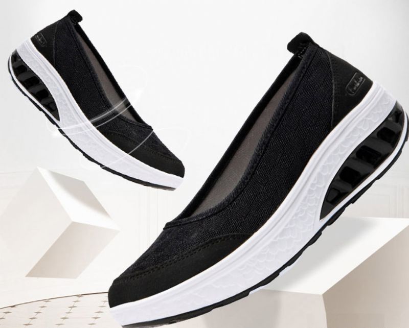 Sonya Dames Platform Schoenen - Zwart