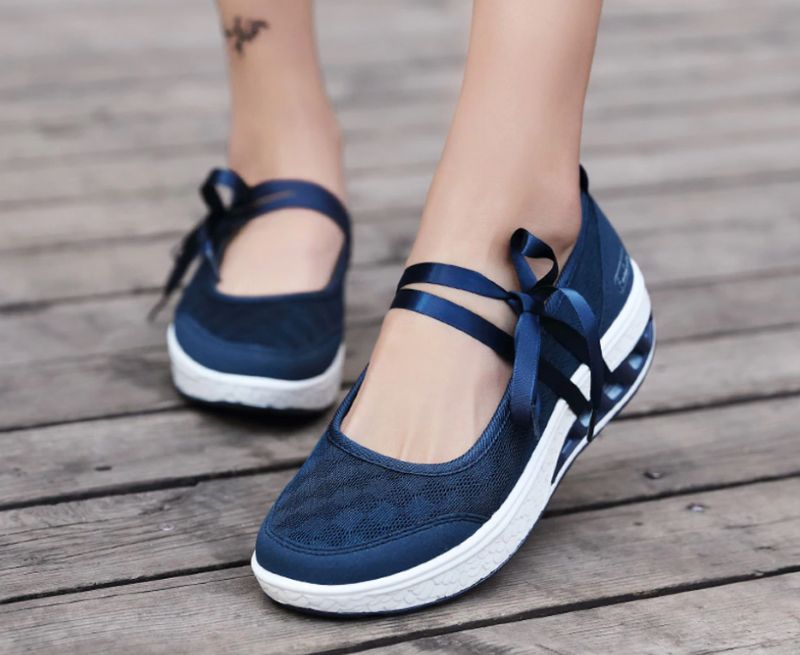 Sonya Dames Platform Schoenen - Zwart