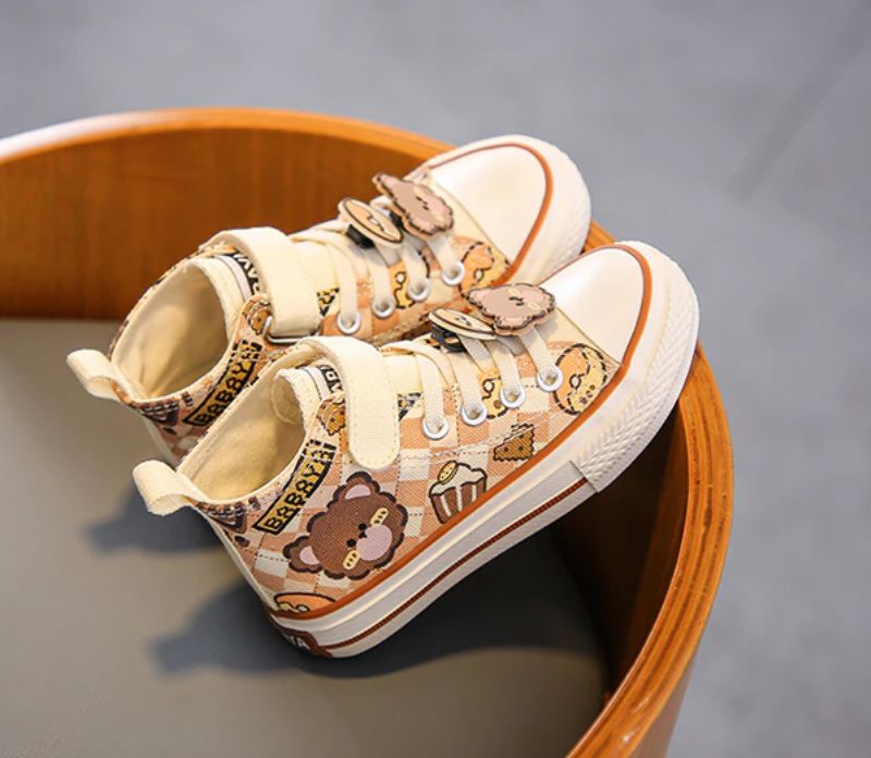 Sorni Unisex Kinderen Casual Sneaker - Bruin