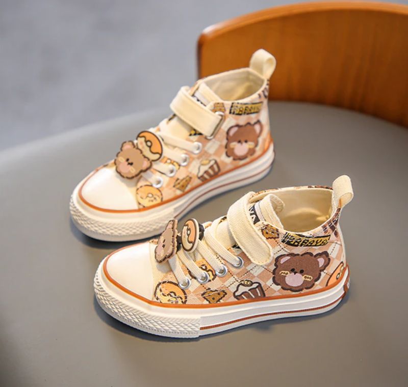 Sorni Unisex Kinderen Casual Sneaker - Bruin
