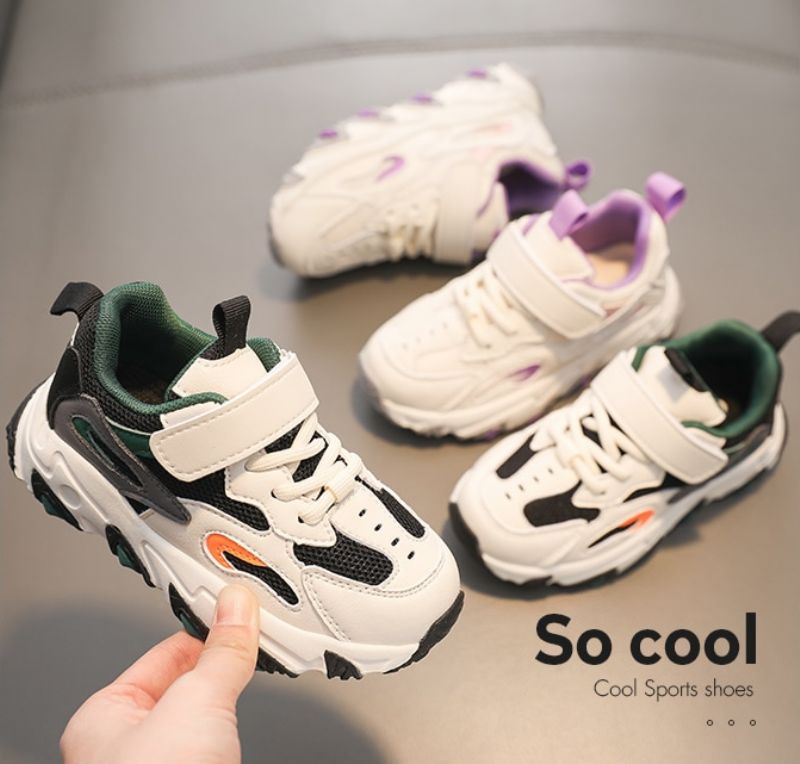 Spear Unisex Kindermode Sneaker - Groen