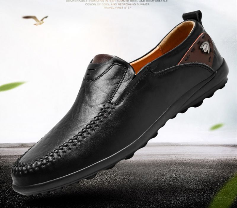 Spike Heren Loafers Casual Schoenen - Zwart