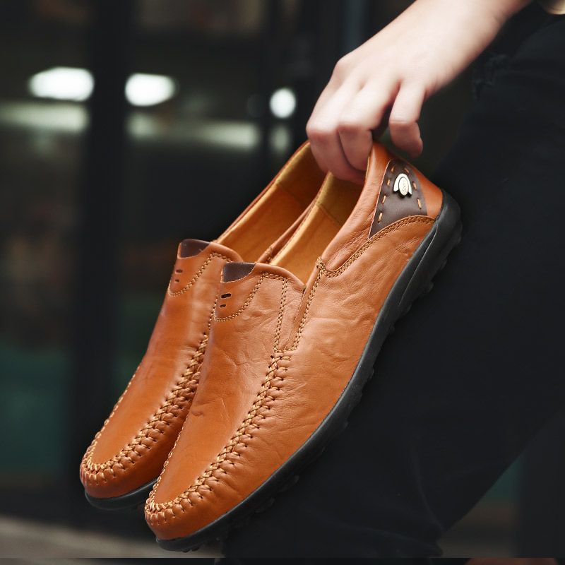 Spike Heren Loafers Casual Schoenen - Zwart