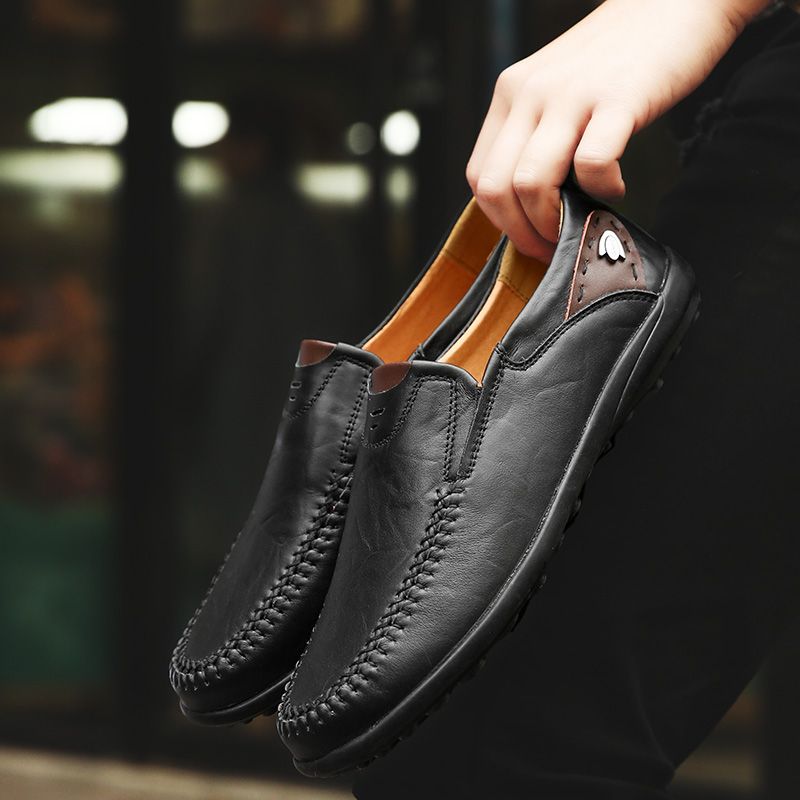 Spike Heren Loafers Casual Schoenen - Zwart