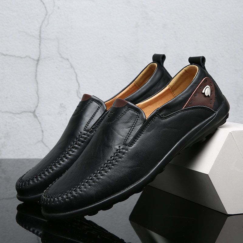 Spike Heren Loafers Casual Schoenen - Zwart
