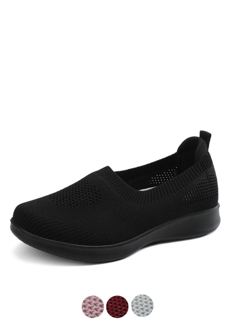 Stela Dames Slip-on Zwarte Schoenen