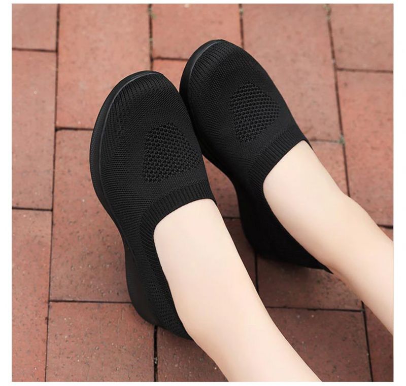 Stela Dames Slip-on Zwarte Schoenen - Zwart