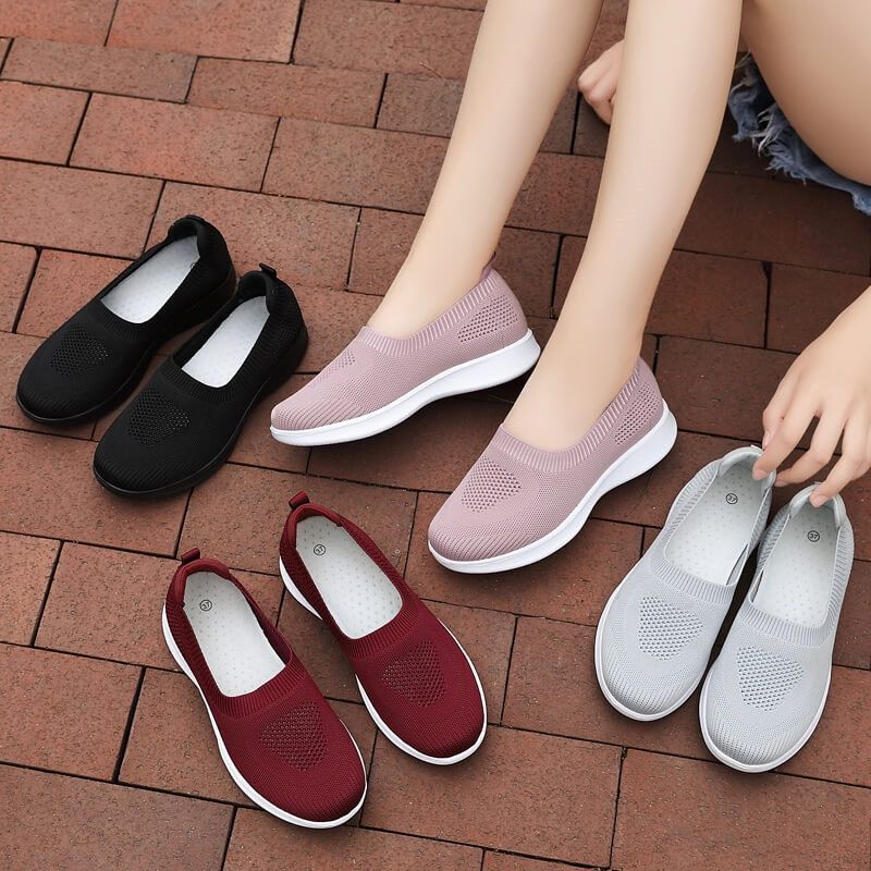 Stela Dames Slip-on Zwarte Schoenen - Zwart