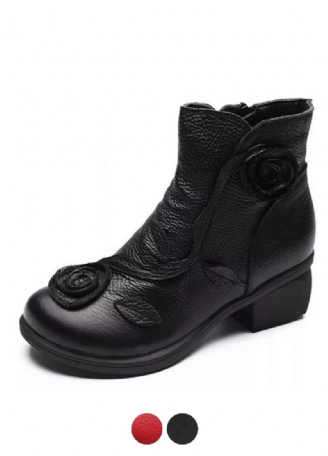 Sthefany Dames Herfst Winter Enkel Zwarte Laarzen