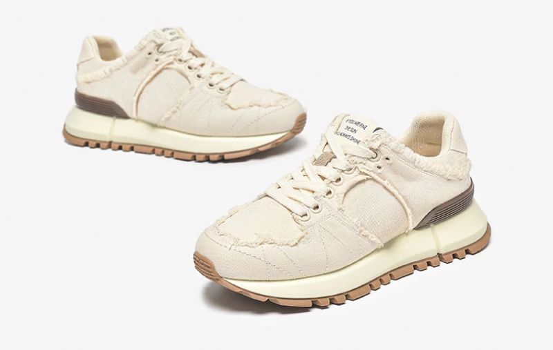 Suad Dames Sneaker - Beige