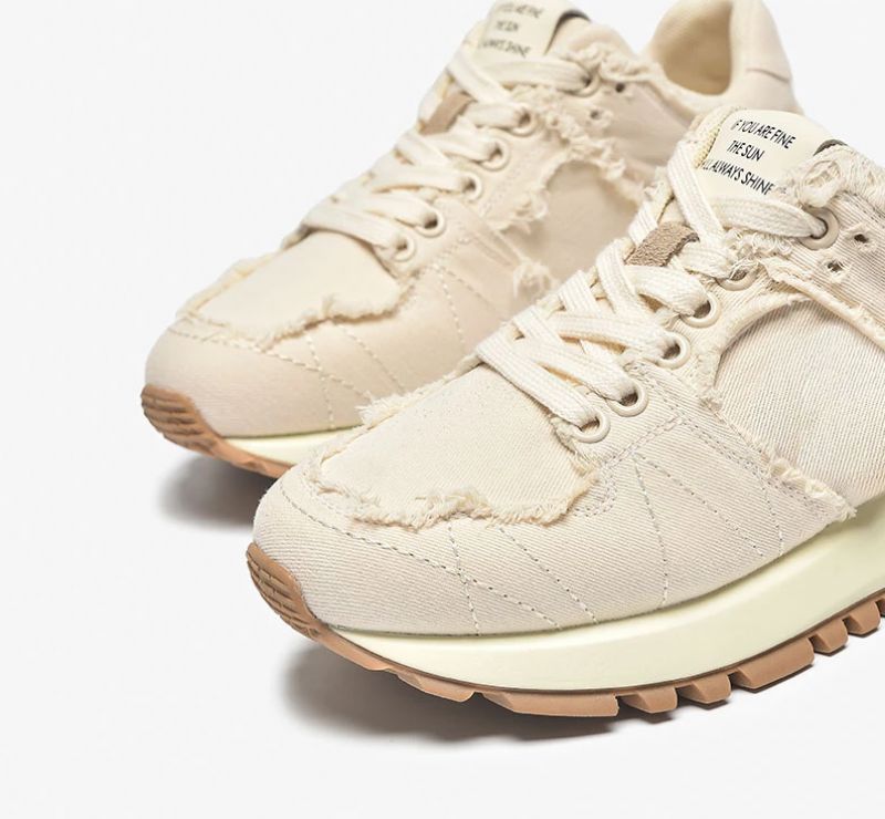 Suad Dames Sneaker - Beige
