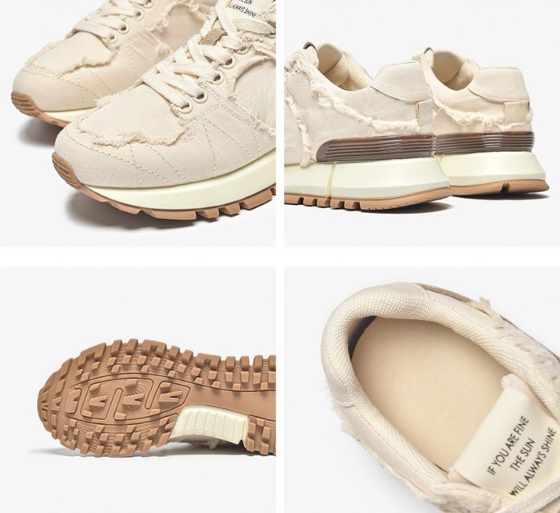 Suad Dames Sneaker - Beige