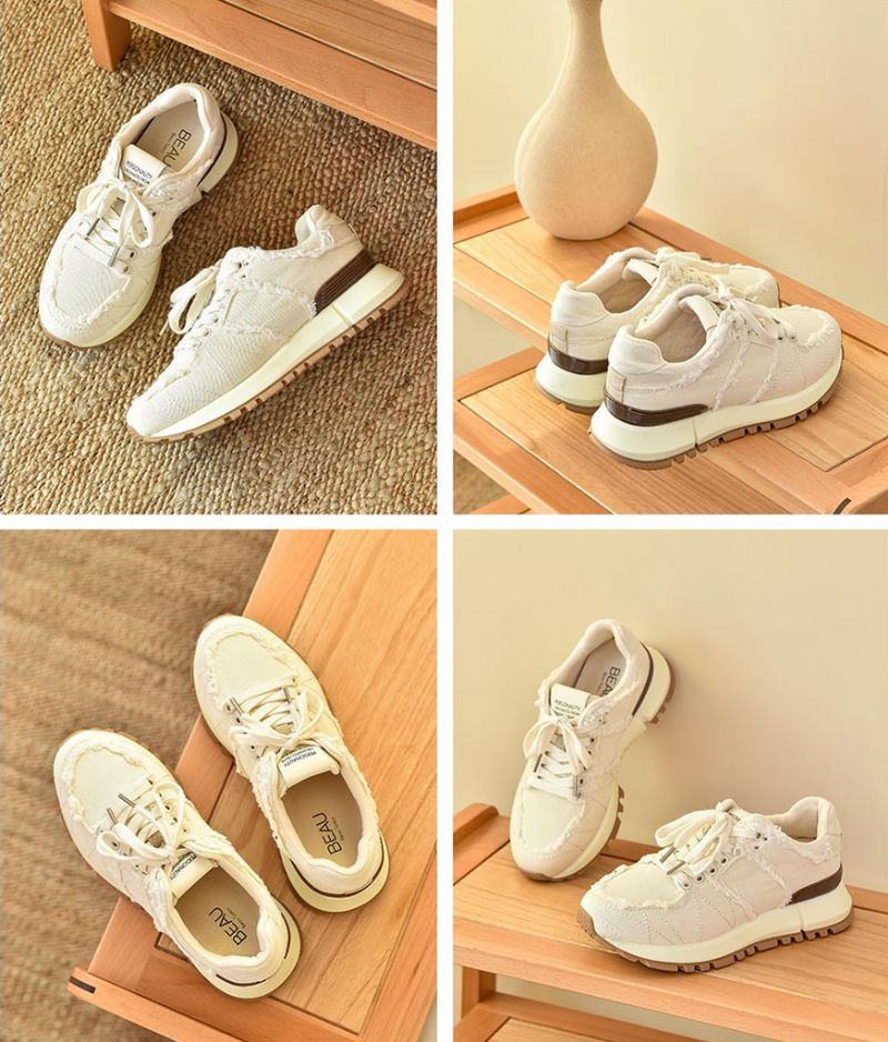 Suad Dames Sneaker - Beige