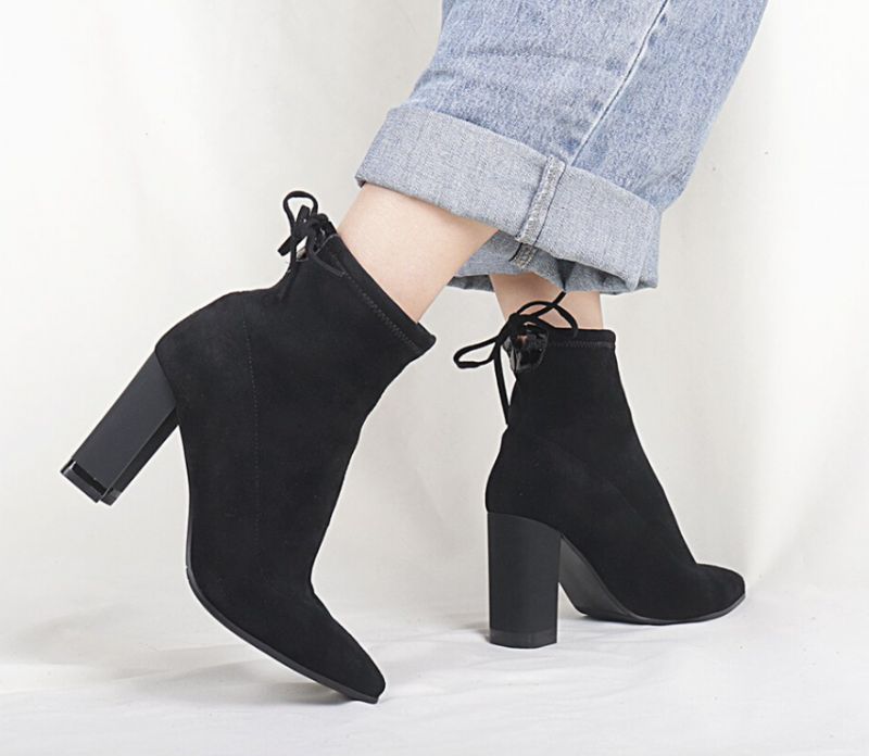 Sulena Booties Enkellengte - Zwart