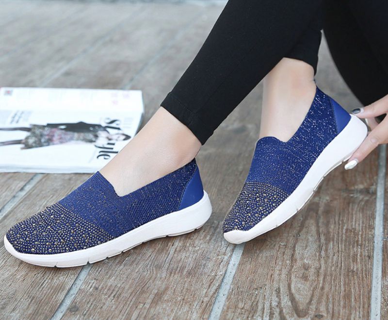 Suly Dames Loafers Schoenen - Wijnrood