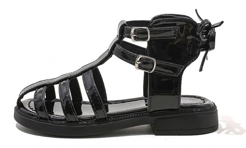 Susy Meisjes Gladiator Sandaal - Zwart