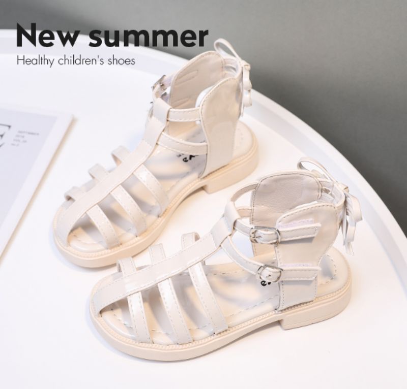 Susy Meisjes Gladiator Sandaal - Zwart