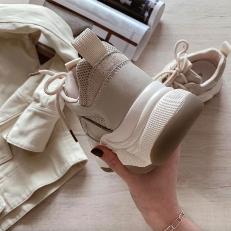 Tabatha Dames Sneaker - Bruin