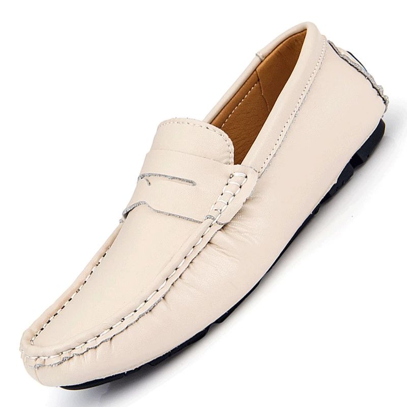 Tagliafico Heren Loafers Dress Schoenen - Wit