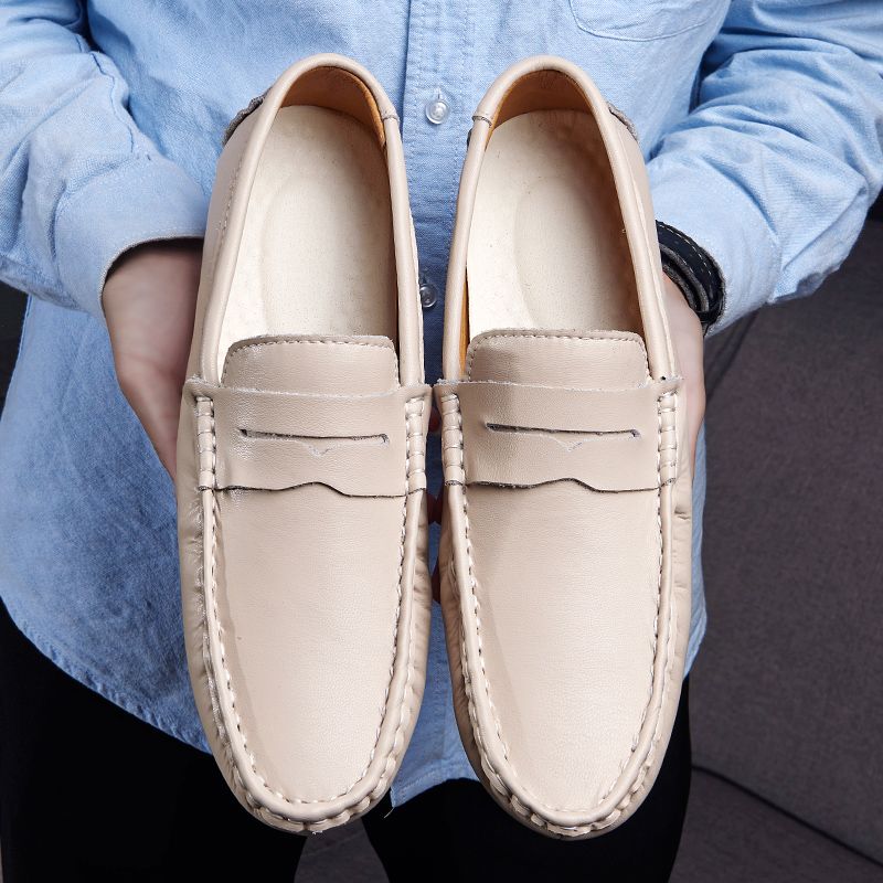 Tagliafico Heren Loafers Dress Schoenen - Wit