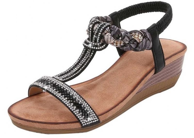 Tamara Dames Wedges Zomer Sandaal - Goud