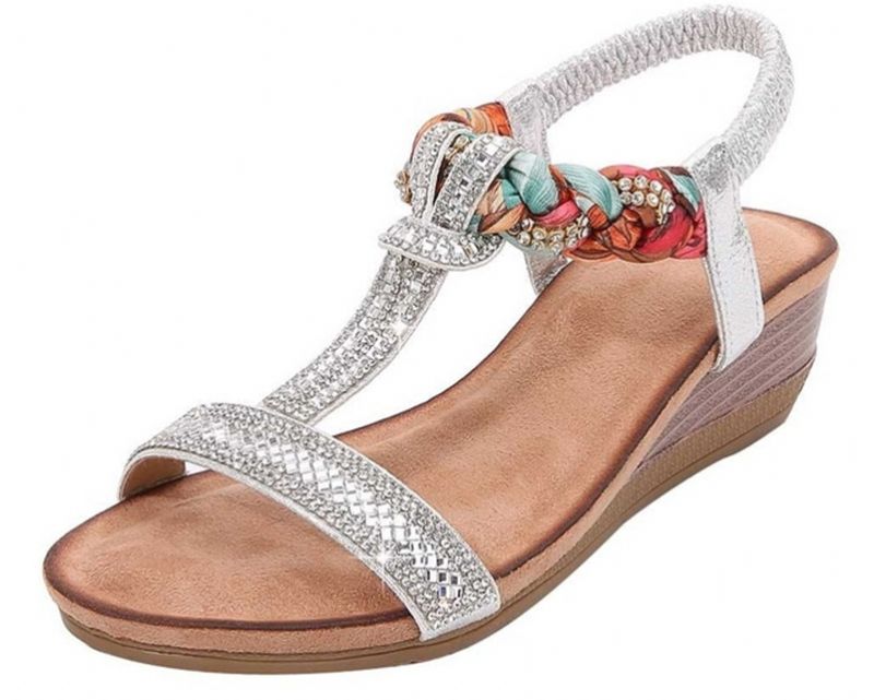 Tamara Dames Wedges Zomer Sandaal - Goud