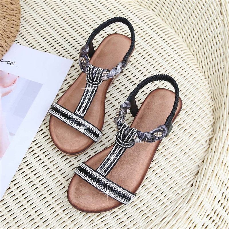 Tamara Dames Wedges Zomer Sandaal - Goud