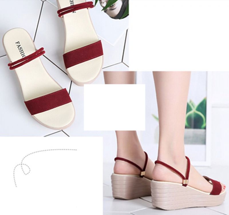 Tan Sandalen - Rood