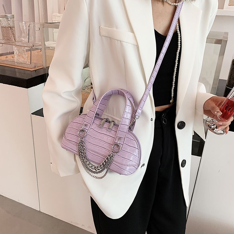 Tedy Dames Kunstleren Schouder Handtas - Zwart