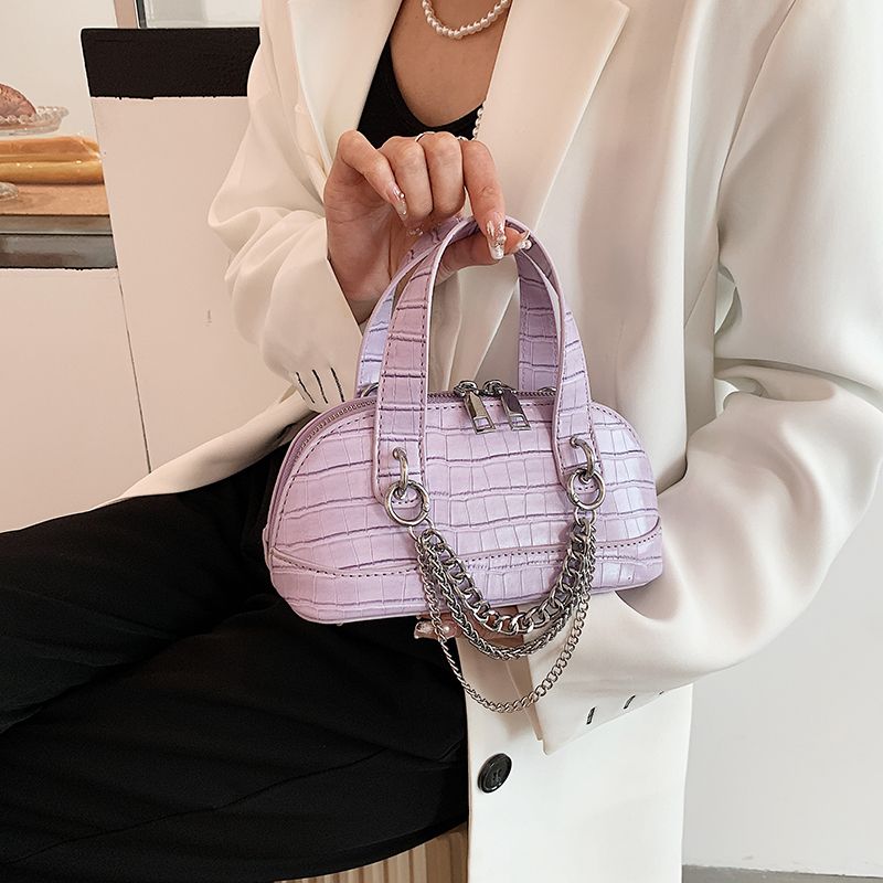 Tedy Dames Kunstleren Schouder Handtas - Zwart