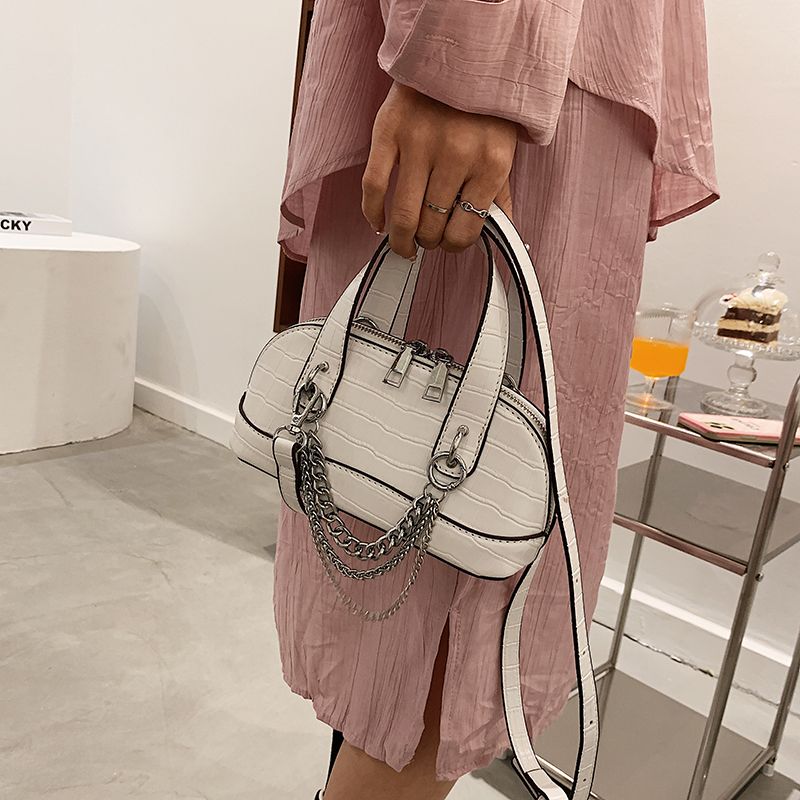 Tedy Dames Kunstleren Schouder Handtas - Zwart