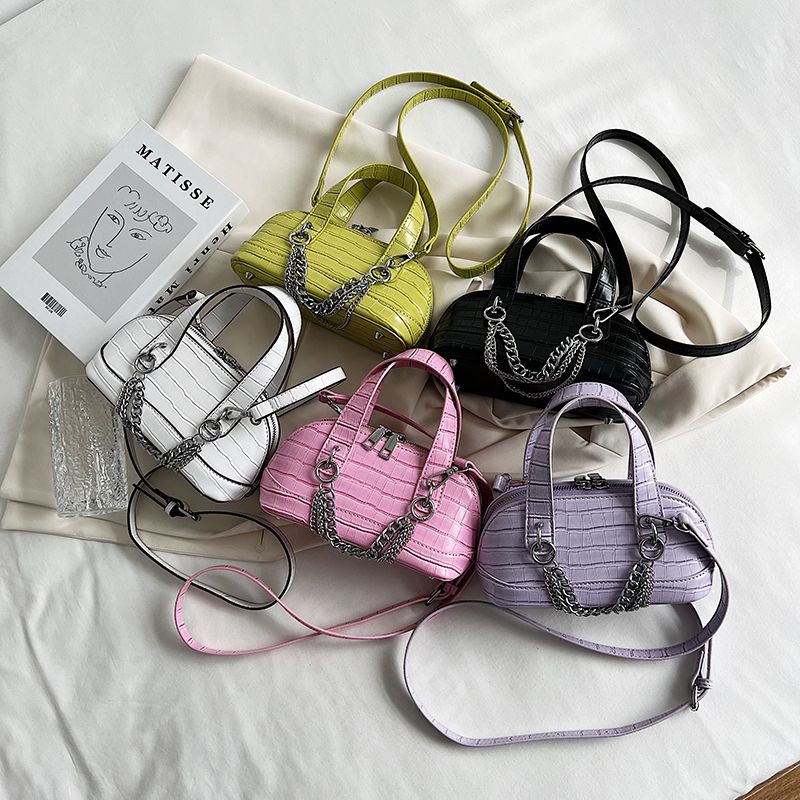 Tedy Dames Kunstleren Schouder Handtas - Zwart