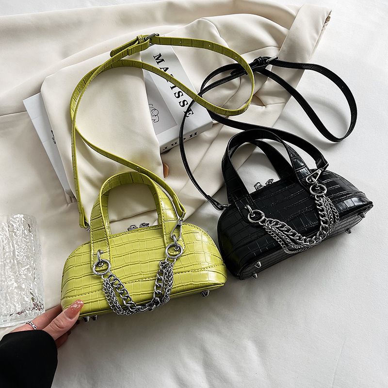 Tedy Dames Kunstleren Schouder Handtas - Zwart