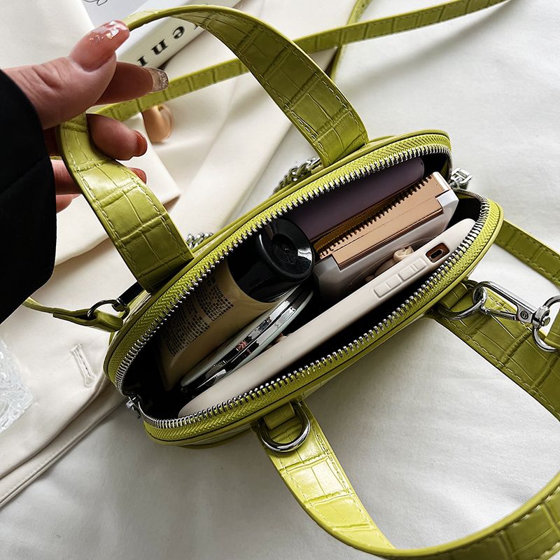 Tedy Dames Kunstleren Schouder Handtas - Zwart
