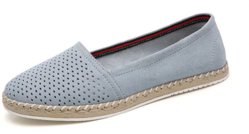 Tellez Dames Platte Ballet Leren Zwarte Schoenen - Zwart
