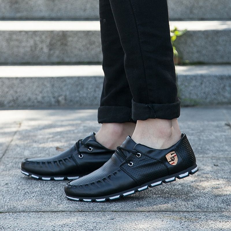Teodoro Heren Loafers Casual Schoenen - Zwart