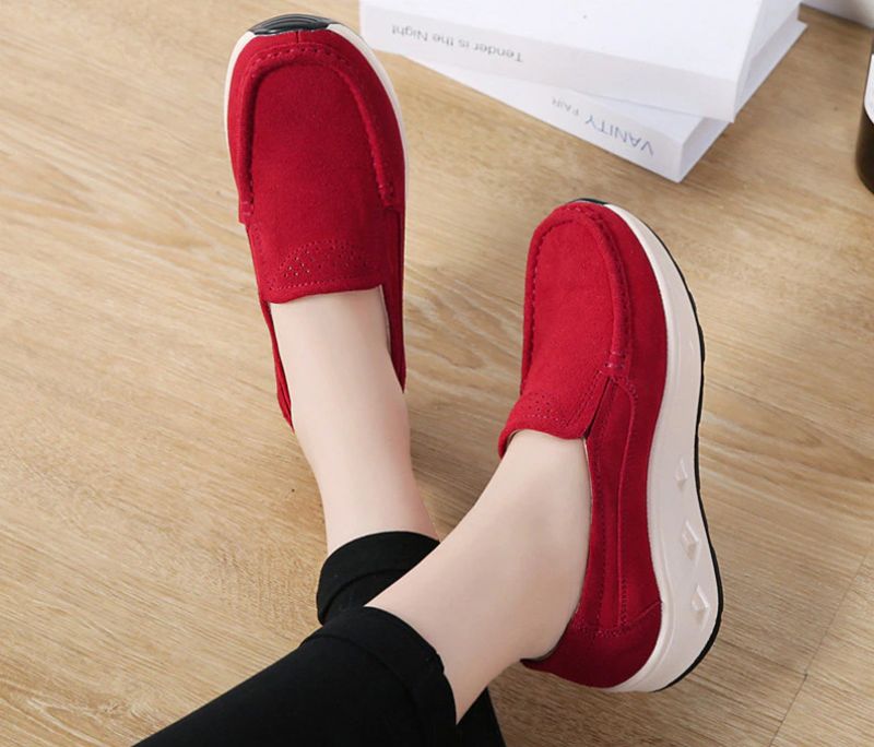 Tessa Dames Air Cushion Platformschoenen - Rood