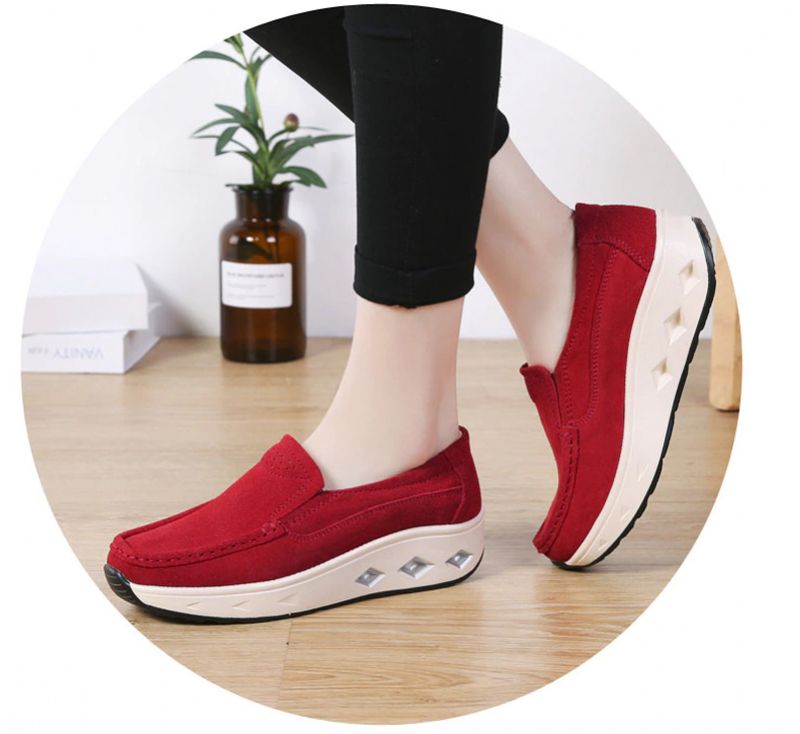 Tessa Dames Air Cushion Platformschoenen - Rood